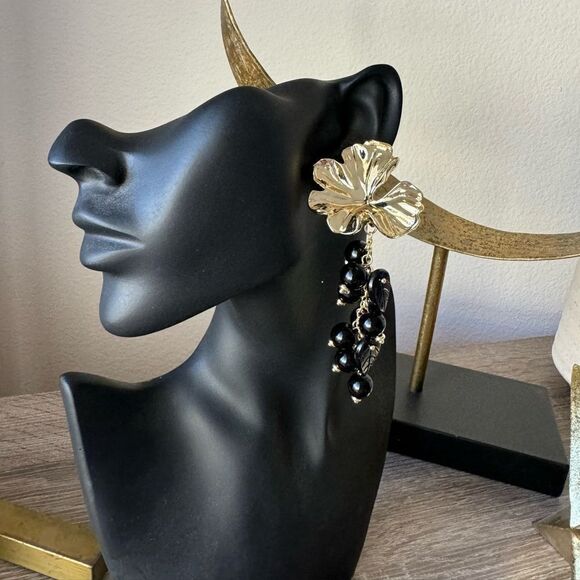 Bohemian flower earrings N560 - Picture 5 of 5